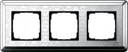 Рамка 3-постовая Gira ClassiX Art хром 0213681