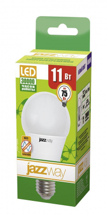 Лампа светодиодная Jazzway E27 11W 4000K матовая 1033215