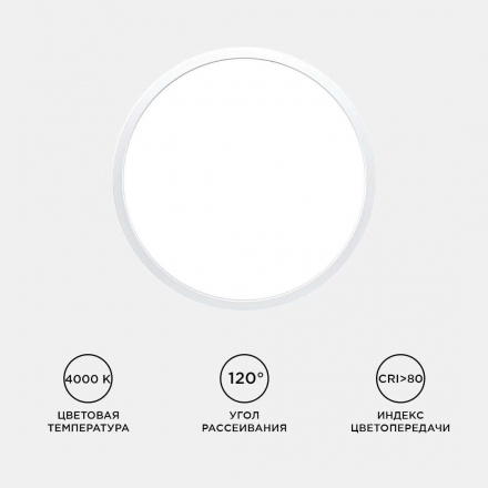 Потолочный светодиодный светильник Apeyron Spin 18-125