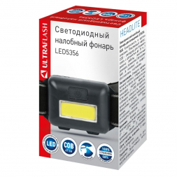 Налобный светодиодный фонарь Ultraflash Headlite от батареек 90х40 49 лм LED5356 14641