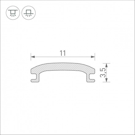 Рассеиватель Arlight Stretch-Shadow-10M Opal-PVC 040644