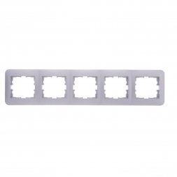 Рамка 5-ая горизонтальная Lezard Karina Life белый жемчуг 708-3000-150