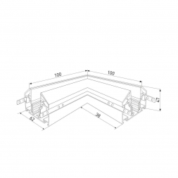 Коннектор угловой Elektrostandard 85205/00 a067414