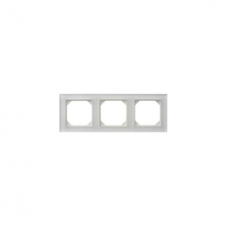 Рамка 3-постовая Liregus Epsilon стекло белое матовое 28-232