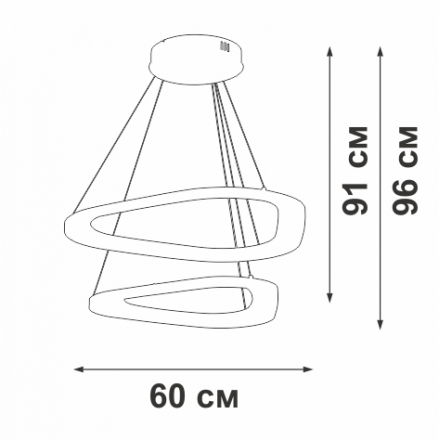 Люстра Vitaluce V2692-1/2S
