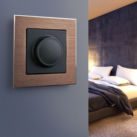 Рамка на 1 пост Werkel Aluminium коричневый алюминий W0011714 4690389157998