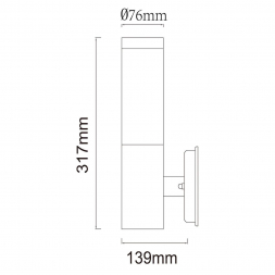 Уличный настенный светильник De Markt Плутон 809020401
