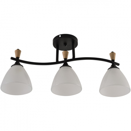 Люстра Reluce 01589-3.3-03B BK+WOOD