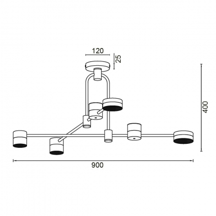 Подвесной светильник Vele Luce Orchestra VL7204L04