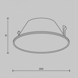 Декоративная рамка-отражатель Maytoni Technical Wise Ring057-7-MG