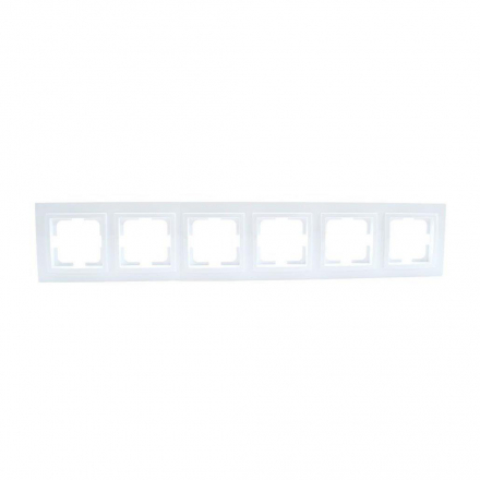 Рамка 6-постовая Mono Electric Despina жемчуг 102-250000-166