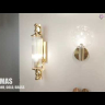 Бра Crystal Lux Tomas AP1 Brass