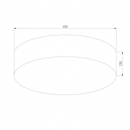 Потолочный светильник TK Lighting 1086 Rondo White
