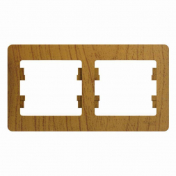 Рамка 2-постовая Schneider Electric Glossa дуб GSL000502