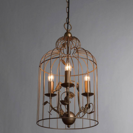 Подвесная люстра Arte Lamp Gabbia A1865SP-3BG