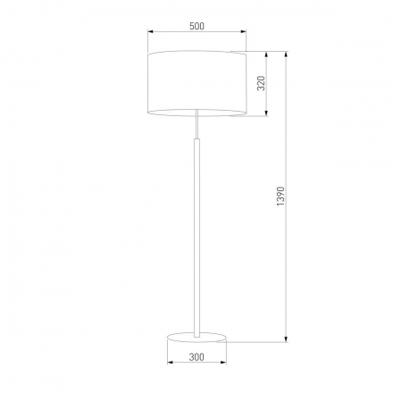 Торшер TK Lighting 5216 Deva White