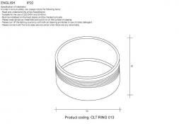 Декоративное кольцо Crystal Lux CLT Ring 013 GO