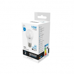 Лампа светодиодная Gauss E27 10W 6500K матовая 23230