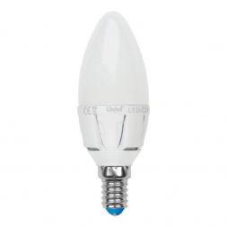 Набор светодиодных ламп Uniel E14 7W 3000K матовая LED-C37 7W/WW/E14/FR PLP01WH UL-00008089