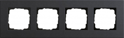Рамка 4-постовая Gira Esprit Lenoleum-Multiplex антрацит 0214226