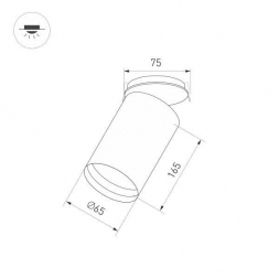 Корпус встраиваемого светильника Arlight SP-Polo-Built-R65 022646(1)