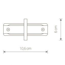 Коннектор прямой Nowodvorski Profile Recessed 8968
