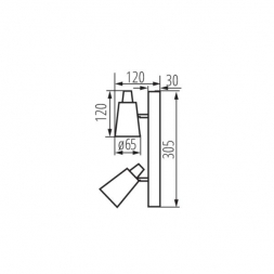 Спот Kanlux SEMPRA EL-2I B-SR 33093