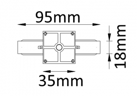 Соединитель линейный однофазный Crystal Lux CLT 0.211 01 WH