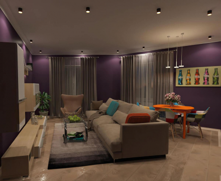 Накладной светодиодный светильник Denkirs DK4017-BG