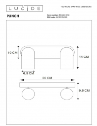 Спот Lucide Punch 13958/02/30