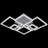 Потолочная светодиодная люстра Reluce 05877-0.3-06C WH