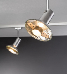 Лампа светодиодная GU10 4W 2700K полусфера прозрачная 28514