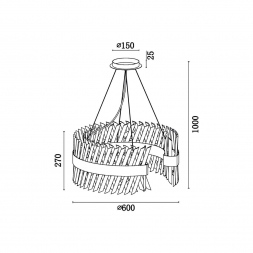 Подвесная люстра Vele Luce Lion VL3015P14