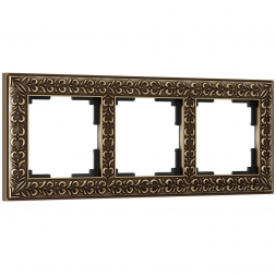 Рамка на 3 поста Werkel Antik бронза W0031512 4690389158452