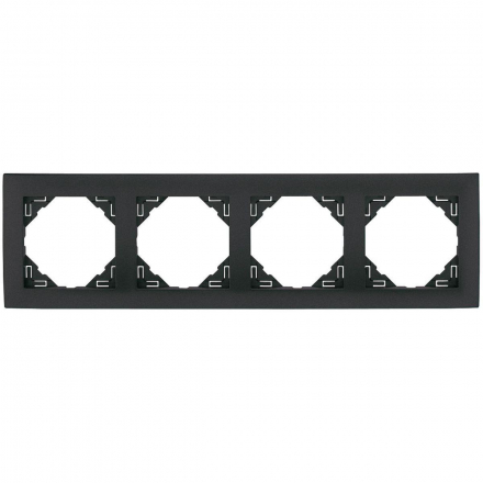 Рамка 4-постовая Efapel Logus 90 Aquarella серый 90940 TIS