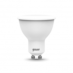 Лампа светодиодная диммируемая Gauss GU10 6W RGBW матовая 101106406