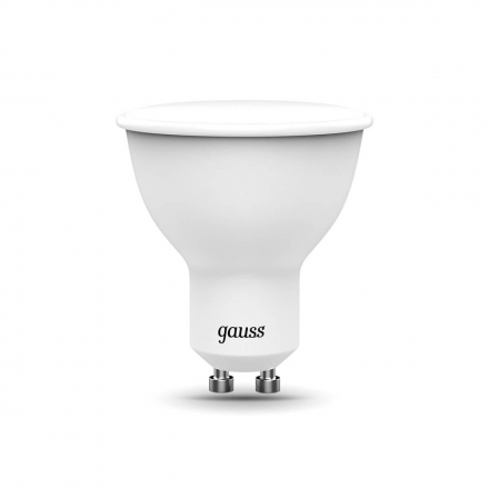 Лампа светодиодная диммируемая Gauss GU10 6W RGBW матовая 101106406
