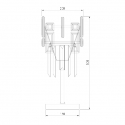 Настольная лампа Bogates Lago 01108/1 Strotskis