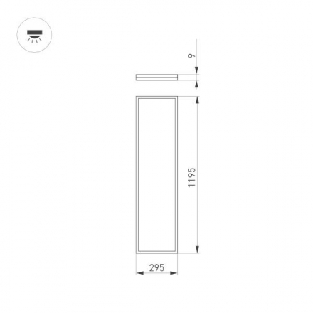 Встраиваемая светодиодная панель Arlight DL-Intenso-S300x1200-40W Day4000 036236