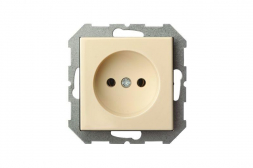 Розетка 2P Liregus Epsilon бежевый 28-065
