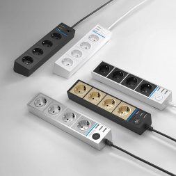 Розеточный блок 4гн 3USB х 1,7м с/з Werkel WL20-04-03 4690389128370