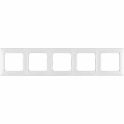 Рамка 5-постовая Legrand Valena белая 774455