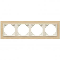 Рамка 4-постовая Efapel Logus 90 Arbore бук/жемчуг 90940 TFP