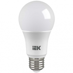 Лампа светодиодная IEK E27 9W 6500K матовая LLE-A60-9-230-65-E27