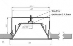 Пластина монтажная Arlight Alu-Power-RW80F 019451