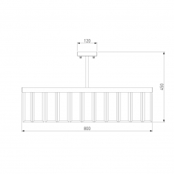 Потолочная люстра Bogates Eclipse 358/8 Smart