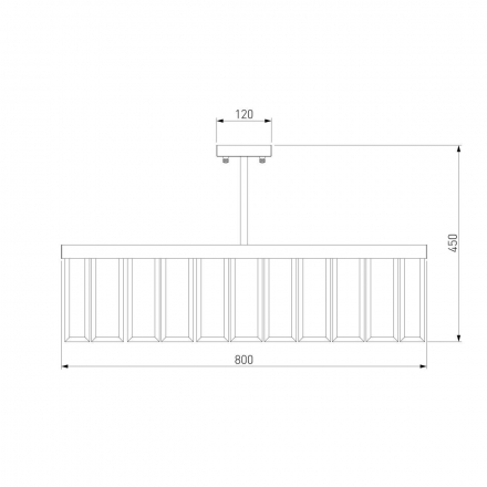 Потолочная люстра Bogates Eclipse 358/8 Smart