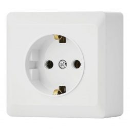 Розетка 2P+E Vesta-Electric Mega белый FRZ00030102BEL