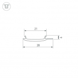Рассеиватель Arlight Stretch-S-20-Wall-Side-10m 040819