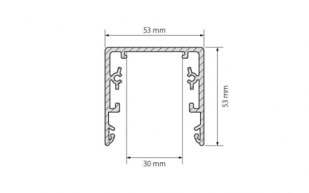 Профиль Arlight TOP-LINIA53-2000 ANOD 016989